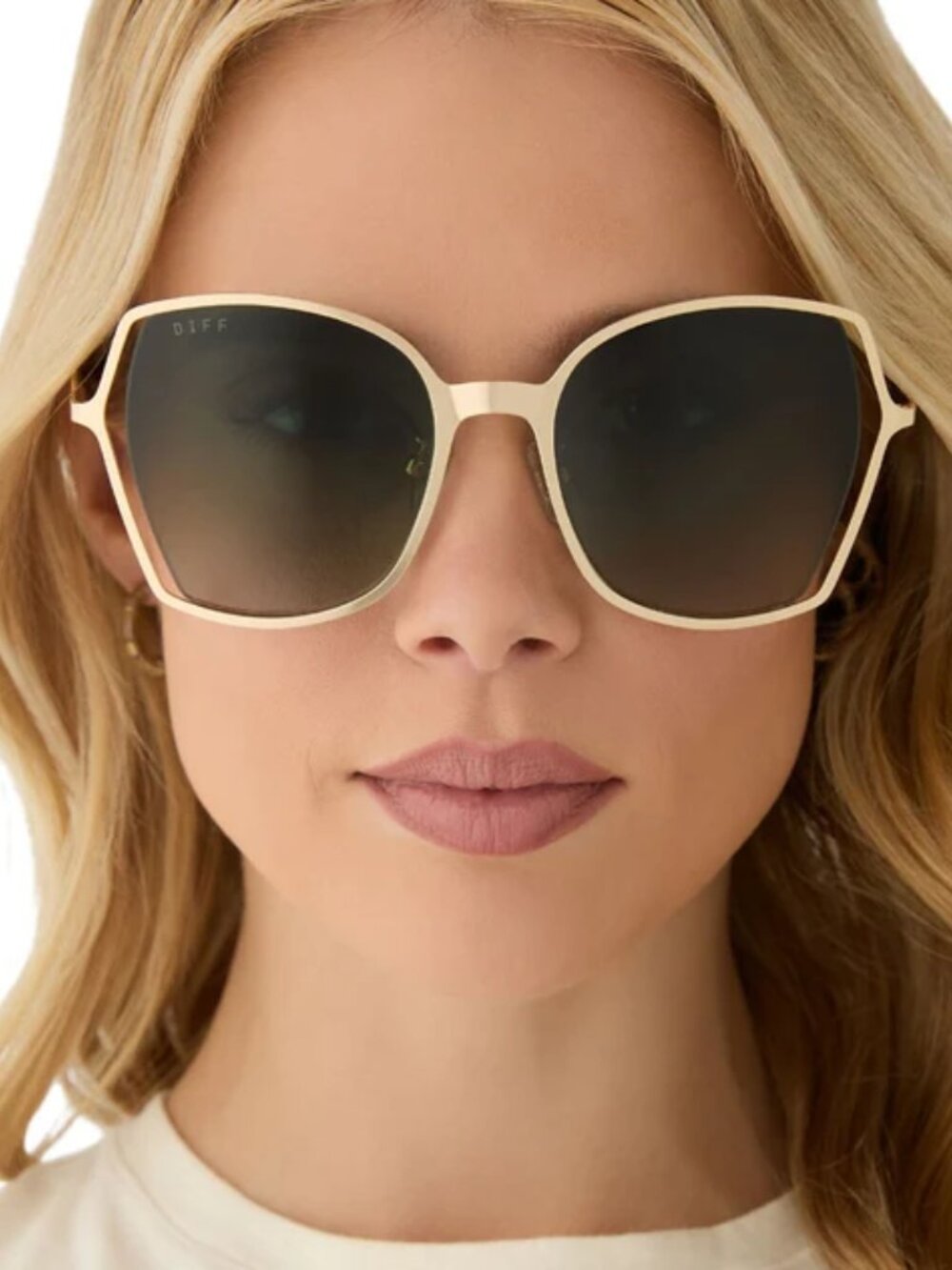 DIFF Women's DONNA III Gold Frame Sunglasses